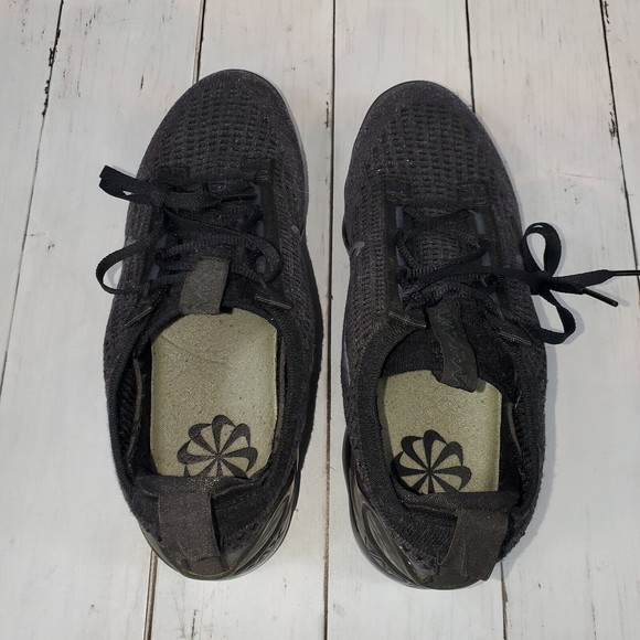 Nike Air Vapormax 2021 Flyknit 'Triple Black' Men's Size 7 Anthracite DH4084-001 - Picture 9 of 14